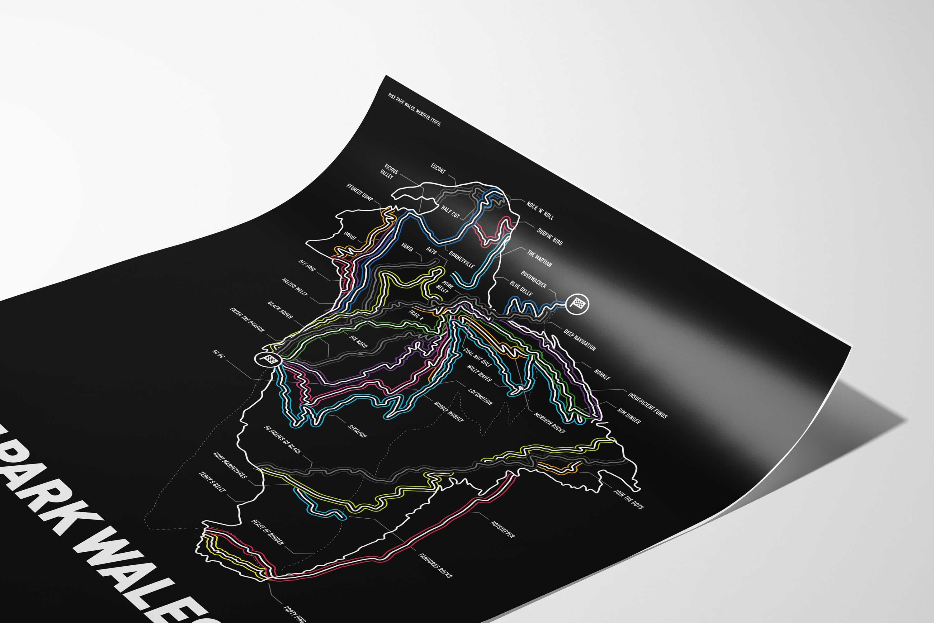 Bike Park Wales Art Print - Image 5