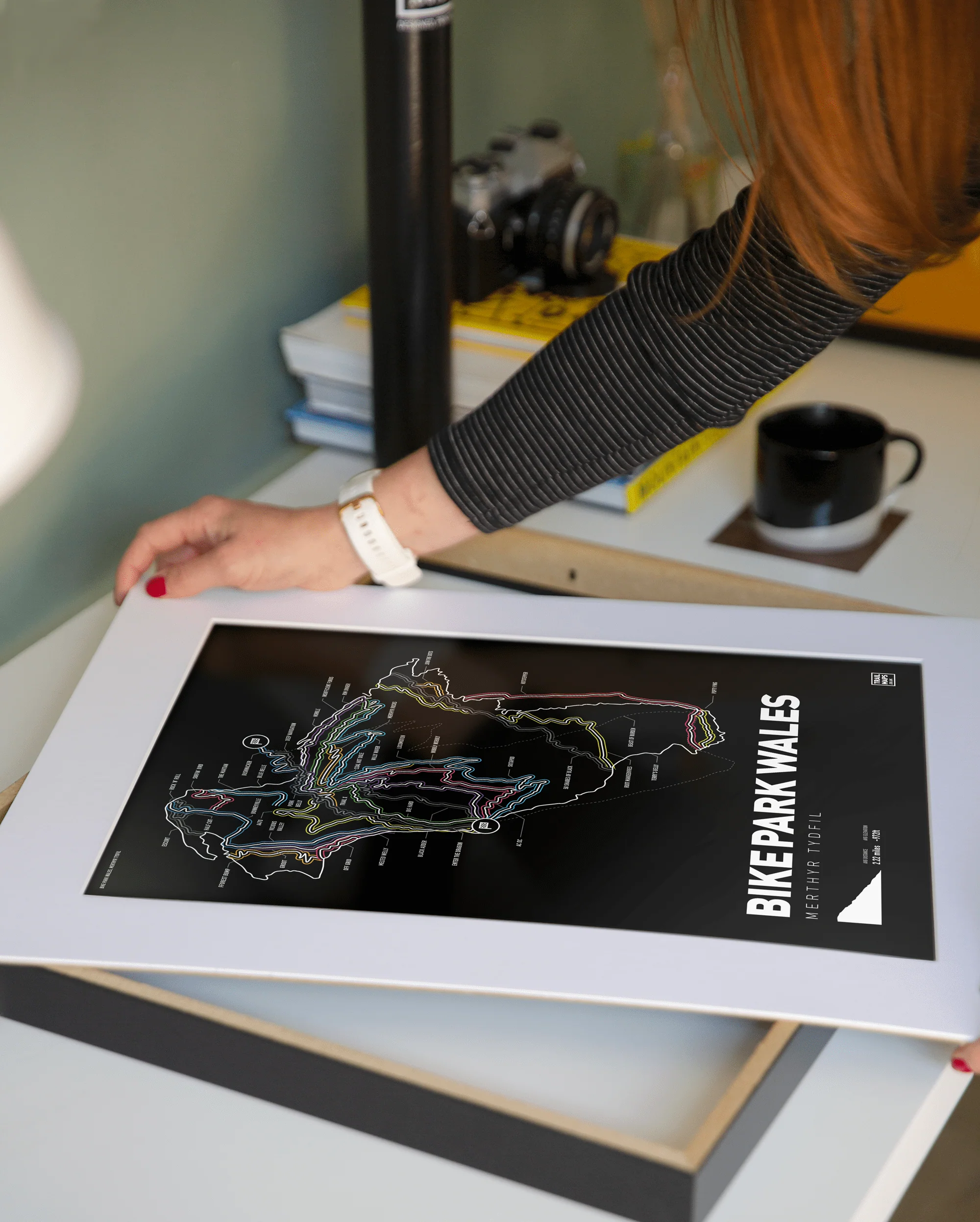 Bike Park Wales Art Print - Image 8