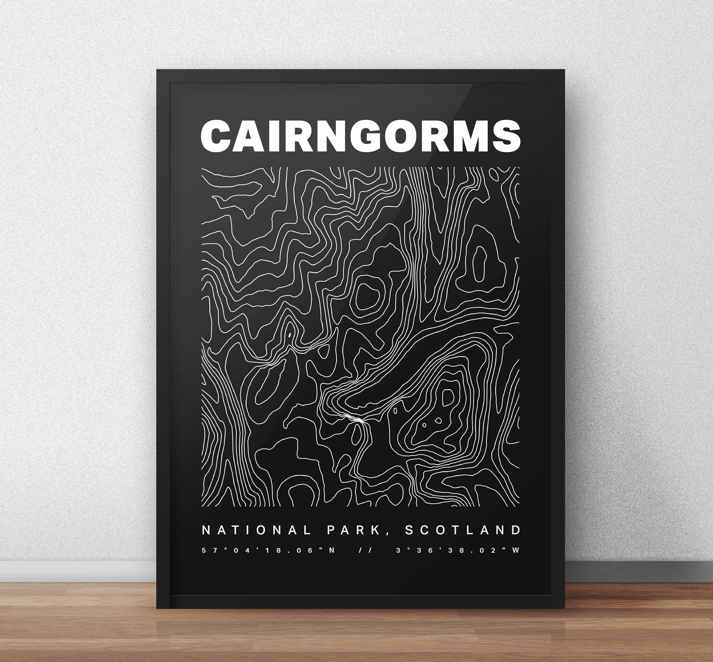 Cairngorms National Park Contours Art Print - Image 4