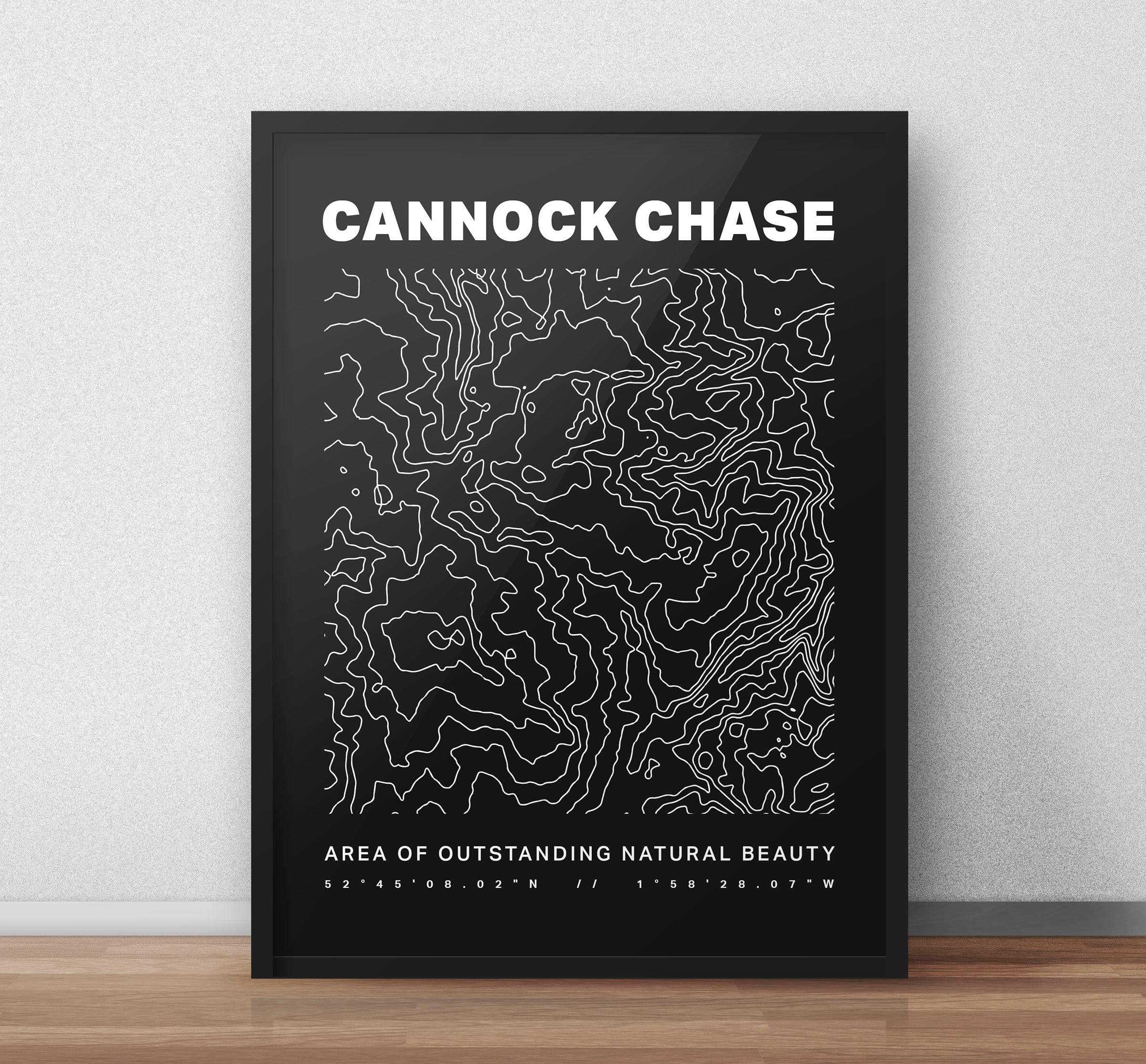 Cannock Chase Contours Art Print - Image 4