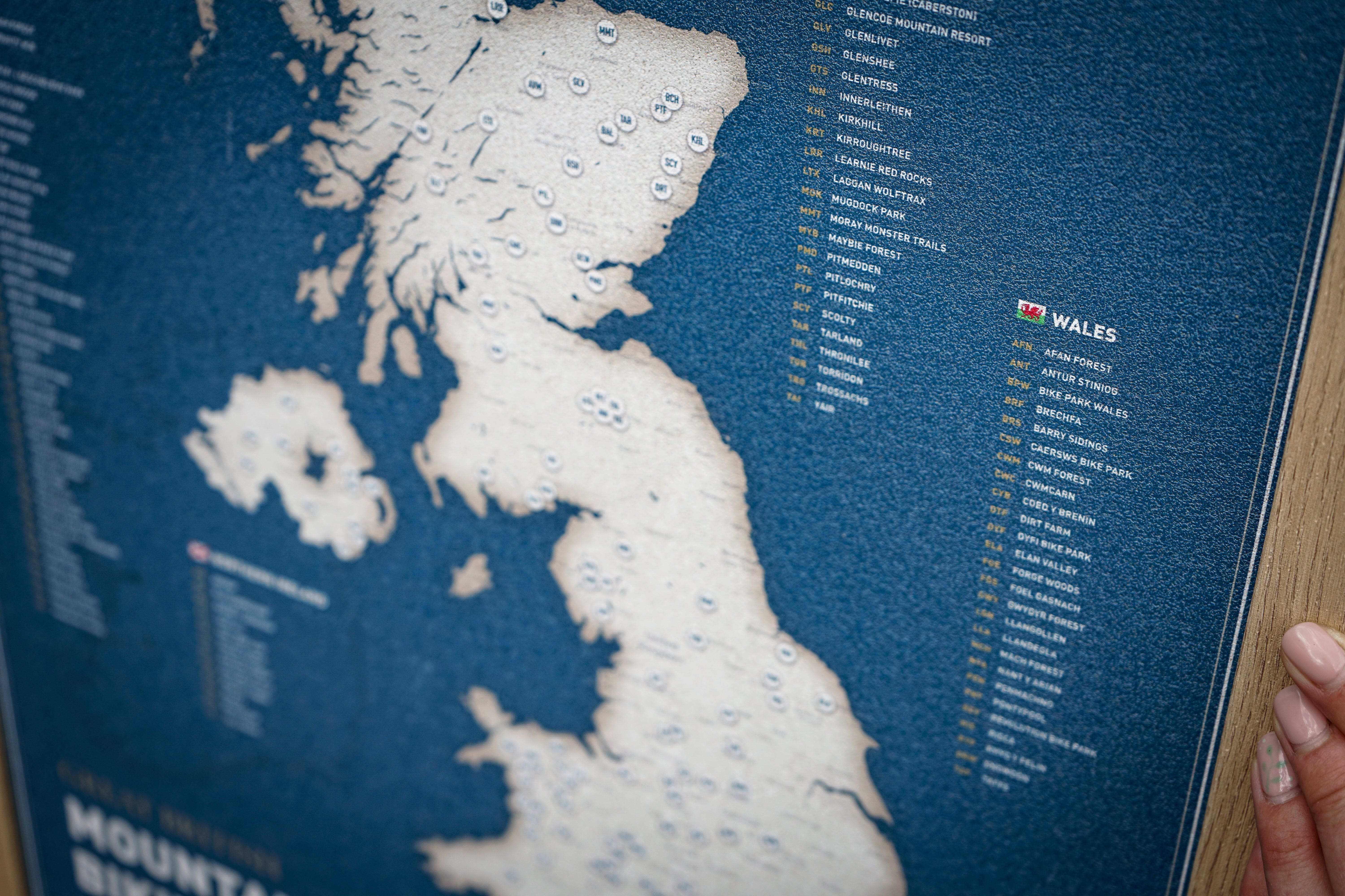 Great British Mountain Biking Push Pin Map - Image 9