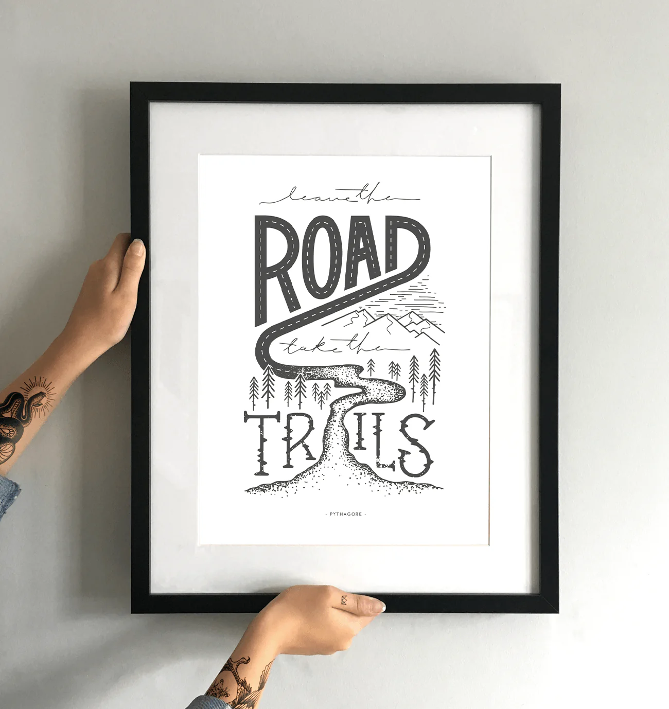 Leave the Road Take the Trails Art Print - Image 3