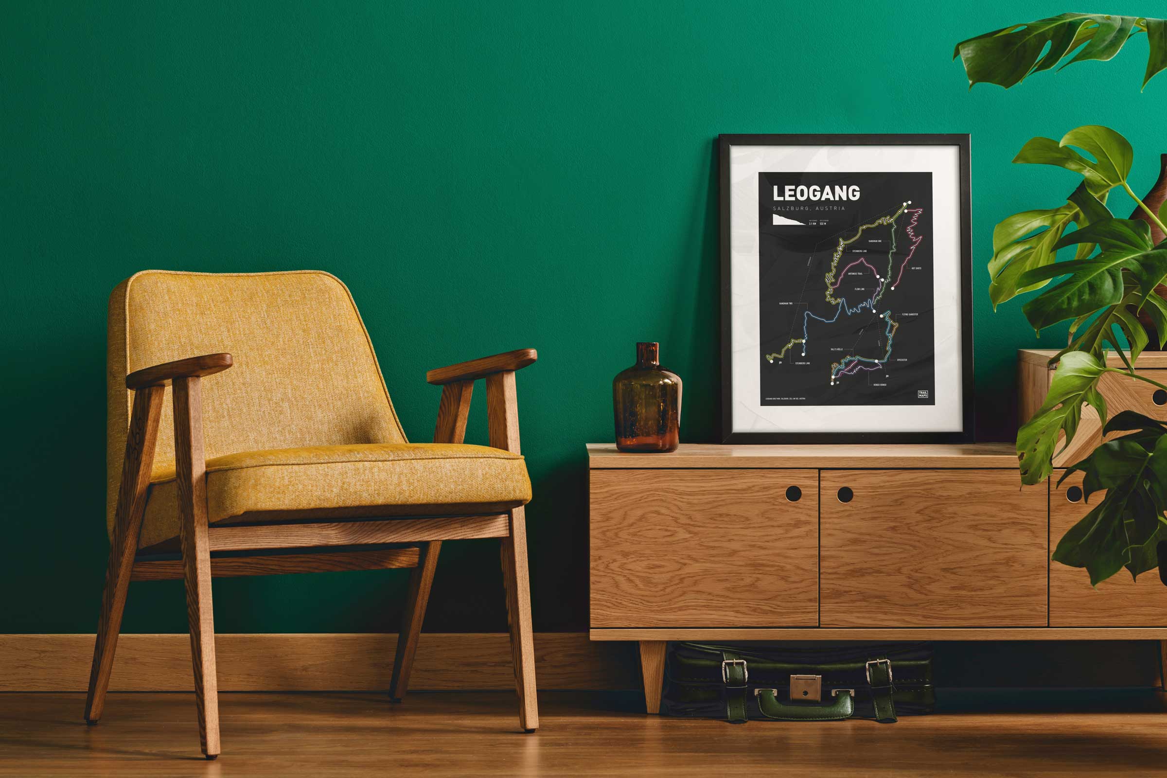 Leogang Saalbach Bike Park Art Print - Image 3