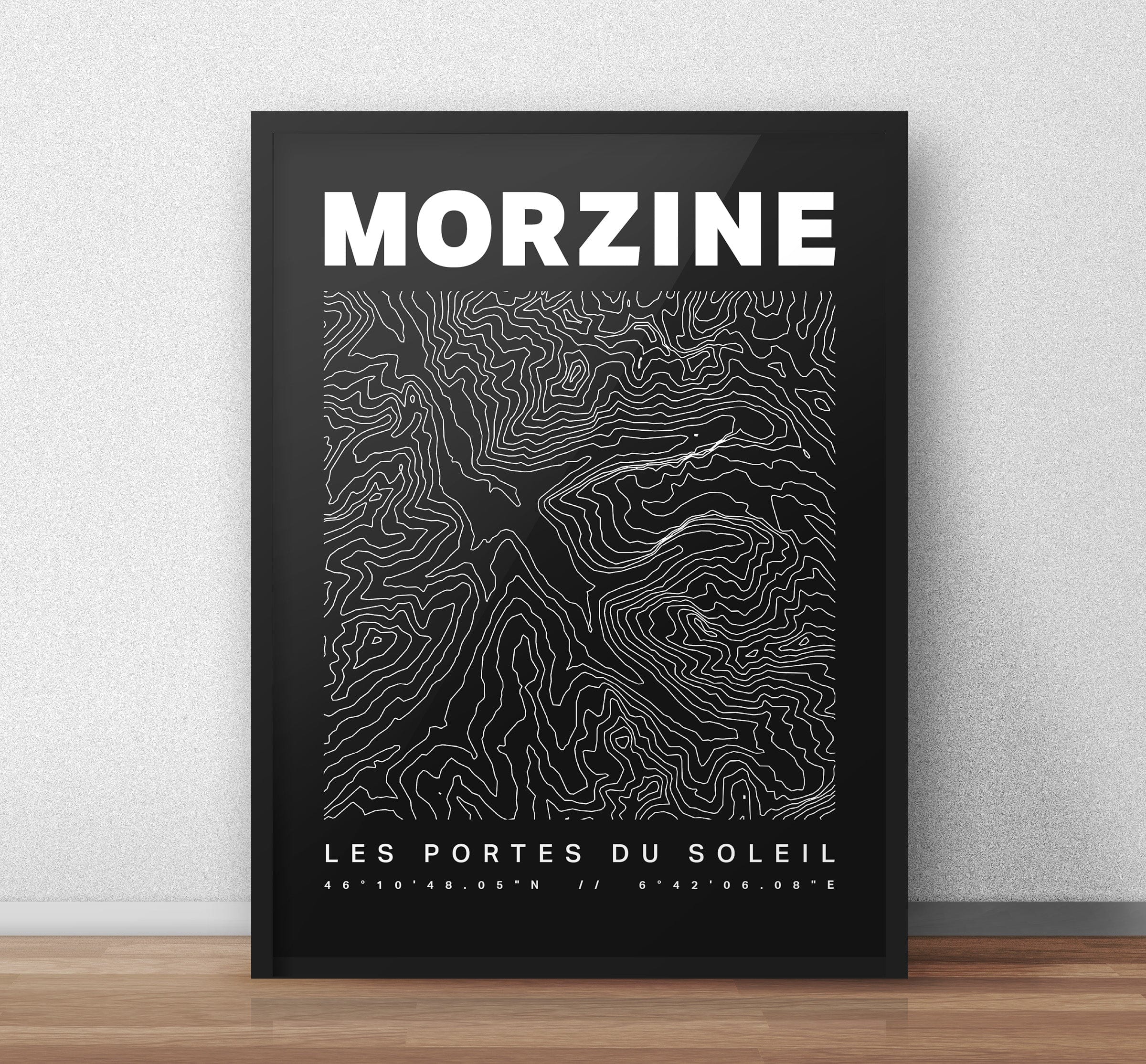 Morzine Contours Art Print - Image 5