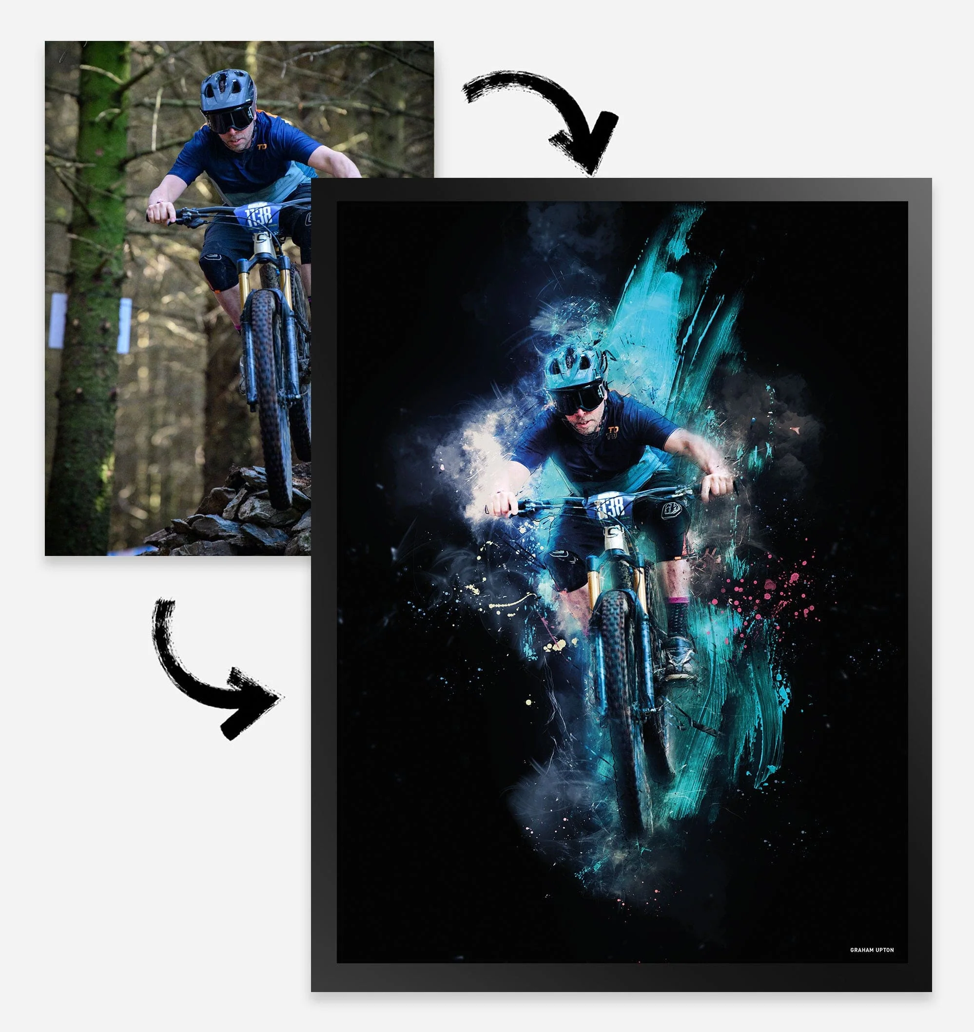Mountain Bike Photo Retouch Artwork - Image 6