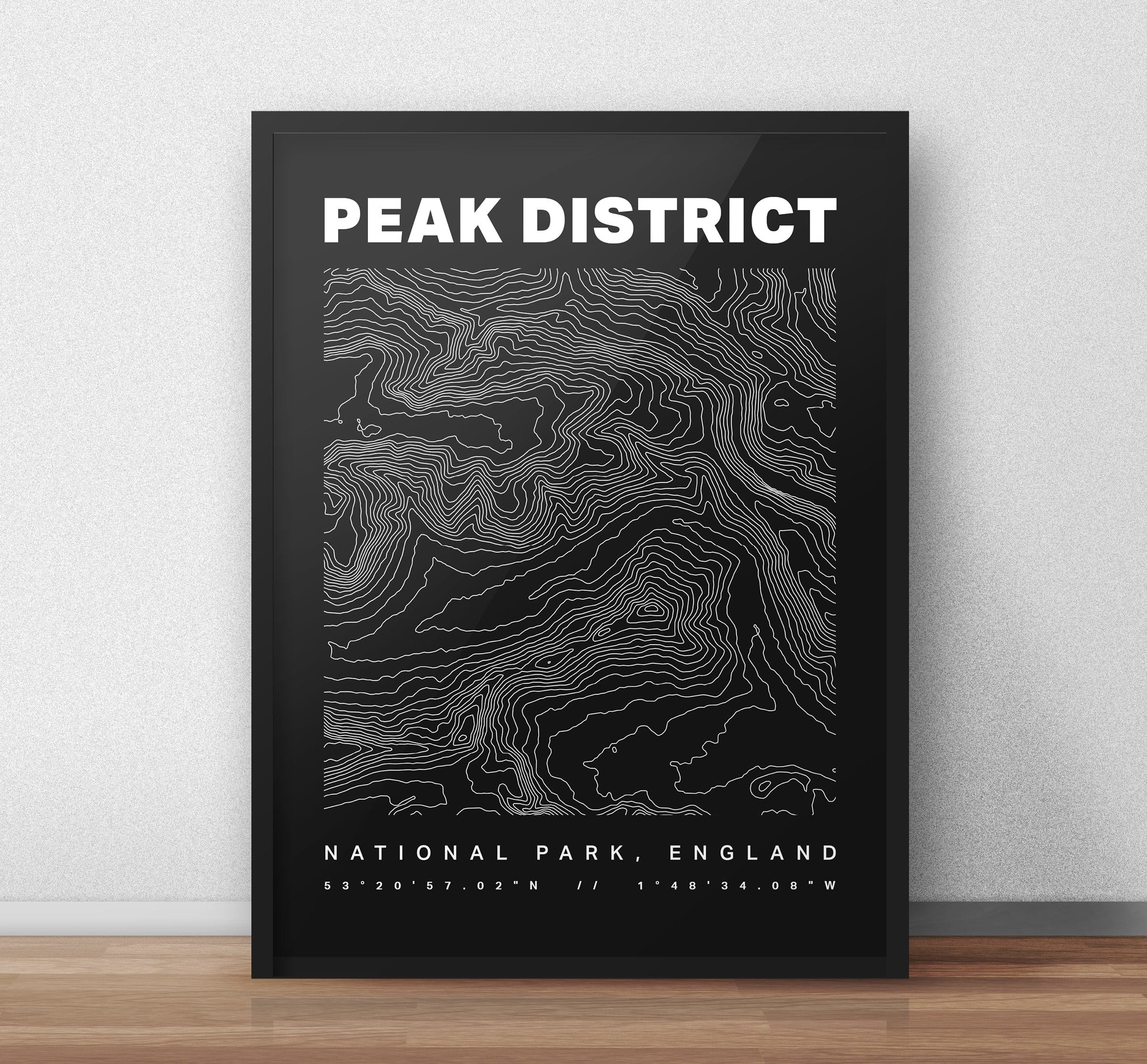 Peak District Contours Art Print - Image 3