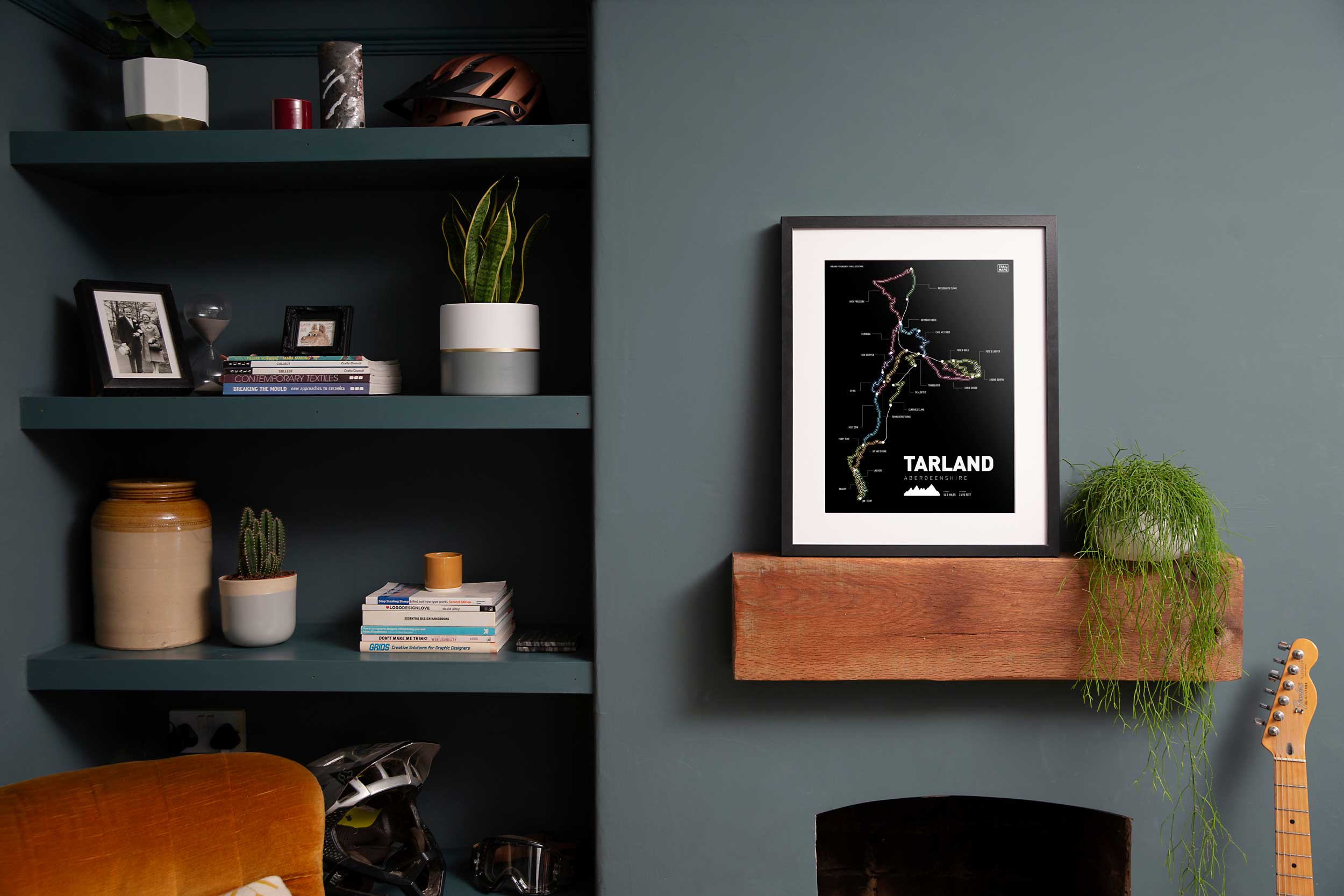 Tarland Mountain Bike Art Print - Image 3