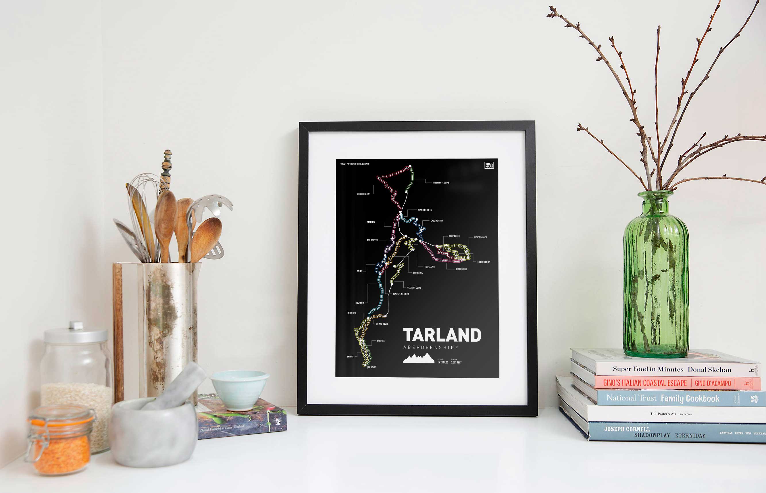 Tarland Mountain Bike Art Print - Image 4