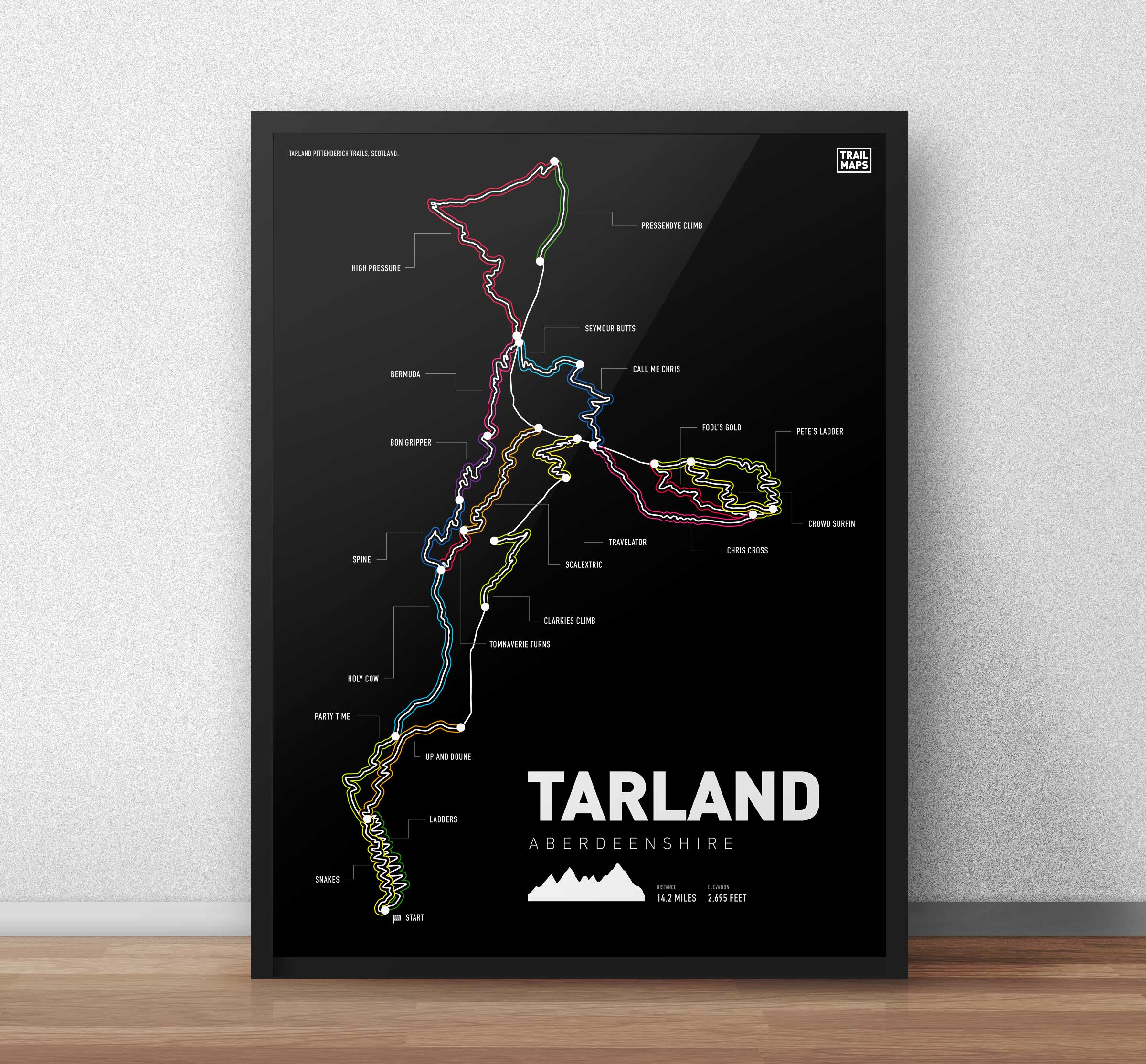 Tarland Mountain Bike Art Print - Image 6