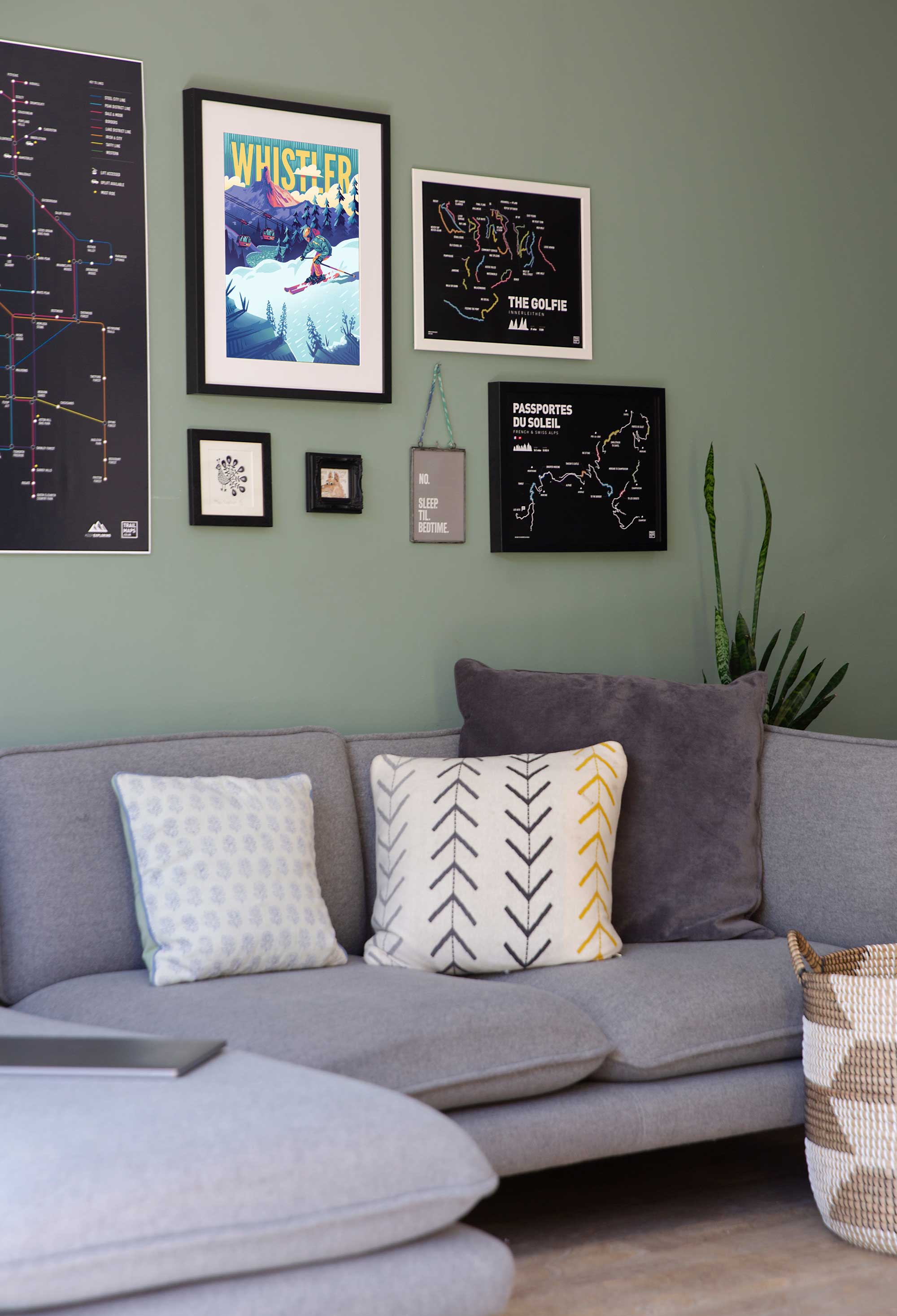 Whistler Skier Travel Art Print - Image 4